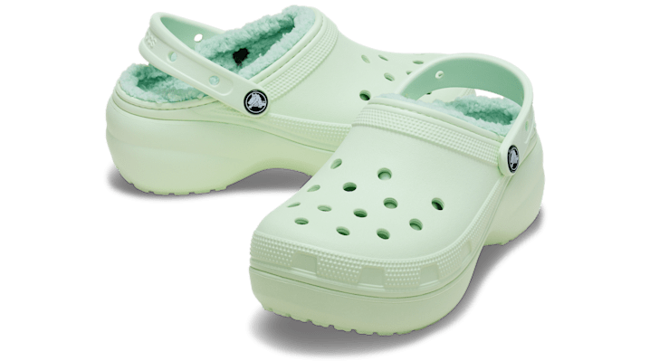 Crocs | Women | Classic Platform Lined | Clogs | Jade Tint | - 207938-3YH