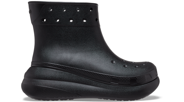 CROCS CRUSH BOOT; BLACK, W7/M5