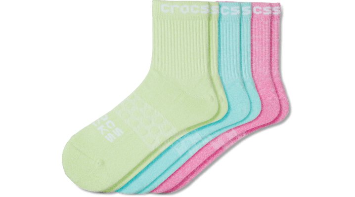 

Crocs Socks Adult Twisted Yarn Quarter Solid 3-Pack