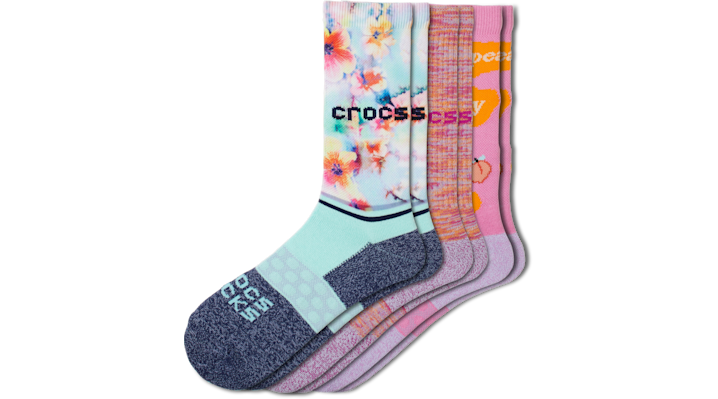 Crocs Socks Adult Crew Seasonal Day Dreamer 3 Pack