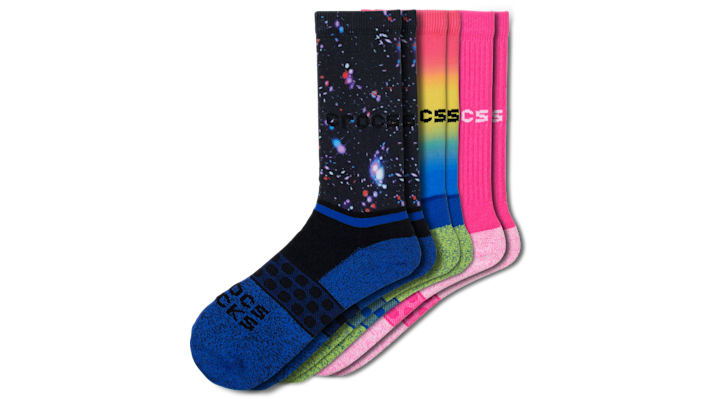 

Crocs Socks Adult Crew Seasonal Out Of This World 3 Pack