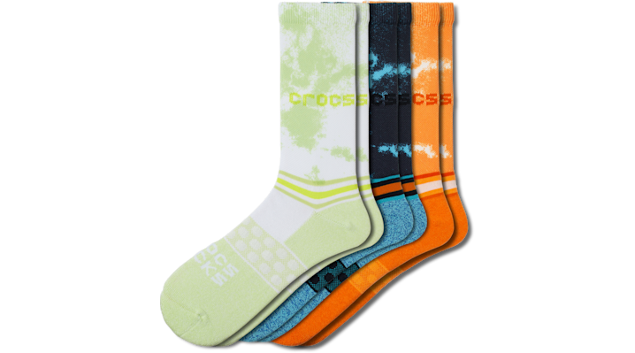 

Crocs Socks Adult Crew Seasonal Dye 3 Pack