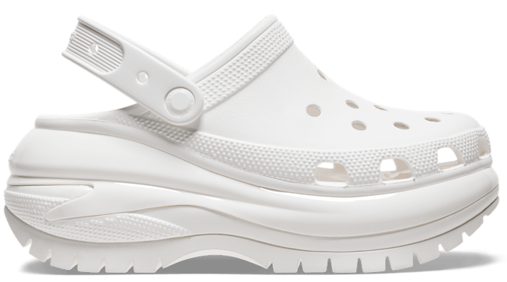Crocs Mega Crush Clogs Unisex White 46 In White