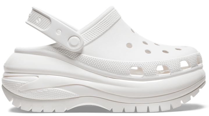 Crocs Mega Crush Clogs Unisex White 46 | ModeSens