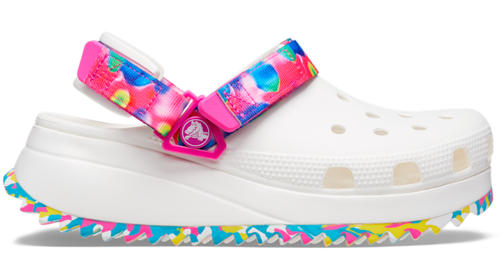 CROCS CLASSIC HIKER SOLARIZED CLOG; WHITE / MULTI, W8/M6 