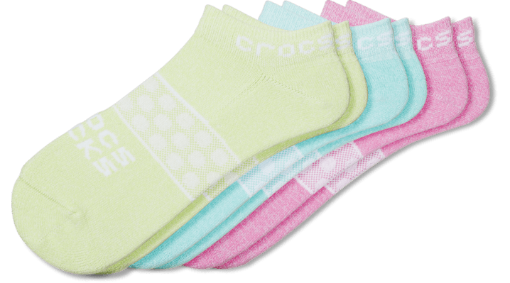 Crocs Socks Adult Low Solid Seasonal 3 Pack Schoenen Unisex White-Multi L