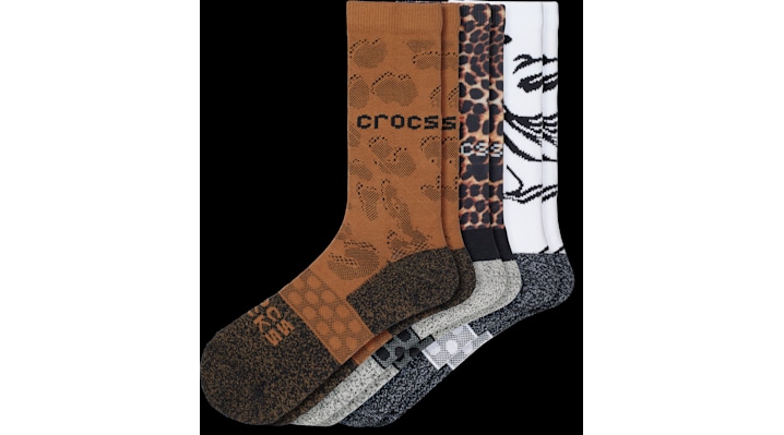 

Crocs Socks Adult Crew Animal Remix 3 Pack
