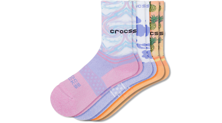 

Crocs Socks Kid Crew Girl Pool Party 3 -Pack