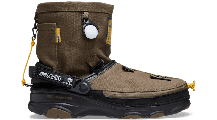 Crocs Grip Swany X Atmos X  Classic All Terrain Clog In Olive