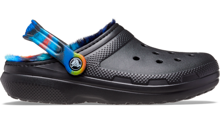 Crocs Classic Fur Lined Spray Dye Klompen Unisex Black-Multi 36