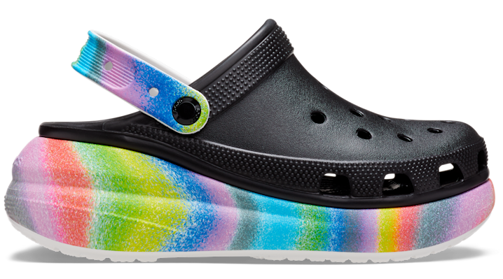 Crocs Classic Crush Spray Dye Clog In Black