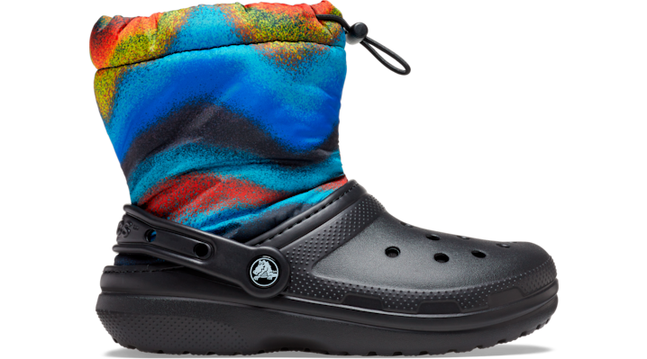 Crocs Classic Lined Spray Dye Neo Puff Boot Laarzen Kinder Black-Multi 36