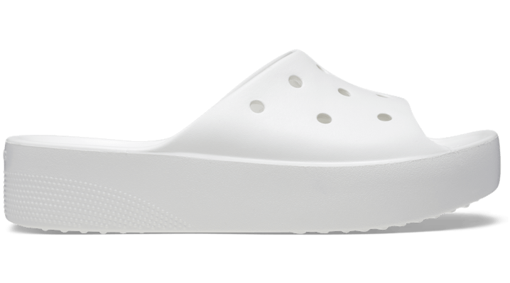 Crocs Classic Platform Slide In White