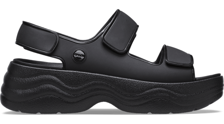 Crocs Women's Skyline Sandals From Finish Line In Black