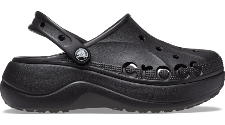 Image of Crocs Baya Platform Clog; Black, W4