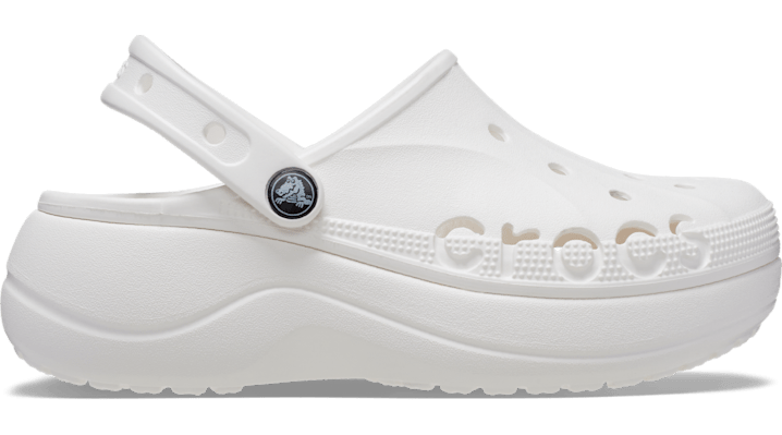 Crocs Baya Platform Clogs Women White 8