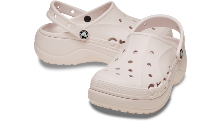 Crocs | Women | Baya Platform | Clogs | Barely Pink | - 208186-6PI