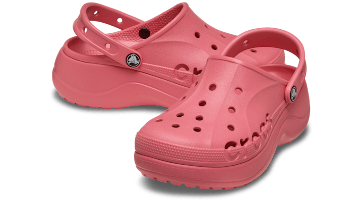 Crocs | Women | Baya Platform | Clogs | Dark Cherry | - 208186-6XF