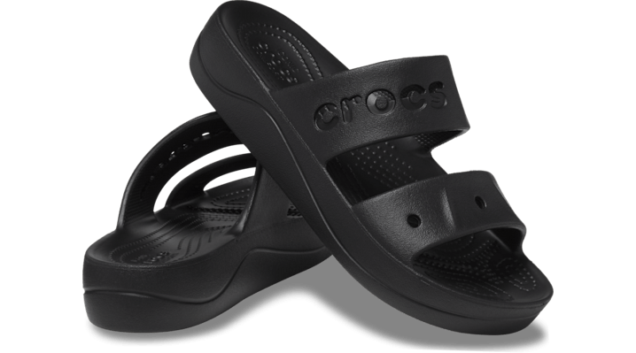 Crocs Baya Platform Sandals Women Black - 208188-001