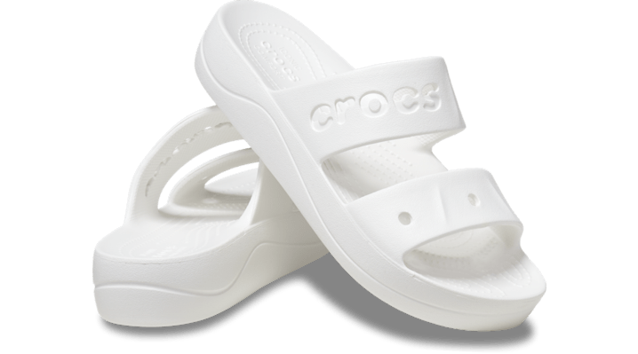Crocs Baya Platform Sandals Women White - 208188-100