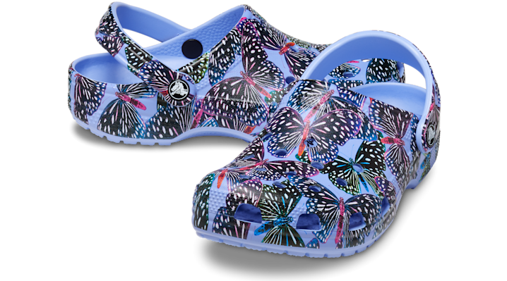 Crocs unisex Classic Butterfly Clogs Moon Jelly / Multi - 208257-5Q7