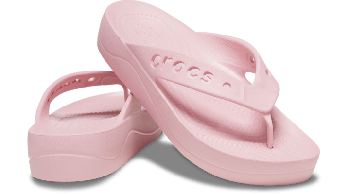 Crocs | Women | Baya Platform | Flips | Petal Pink | - 208395-606