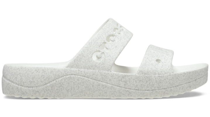 Crocs Baya Platform Glitter Sandales Femmes White 38