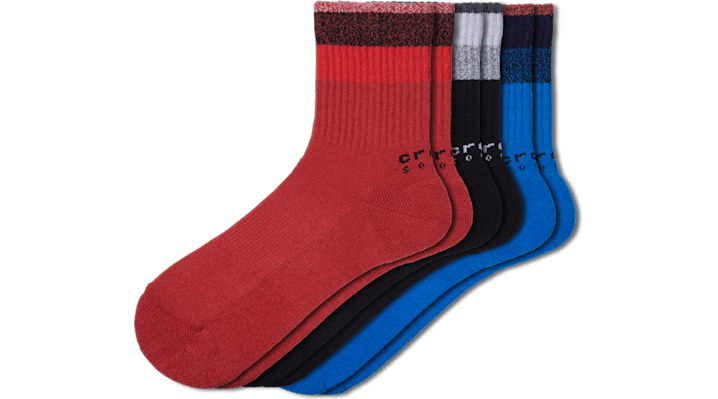 

CrocsSocks Stripe Ankle 3-Pack BCb/Ppr