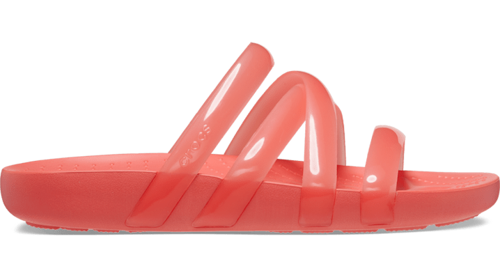 Crocs Splash Glossy Strappy Sandals Women Neon Watermelon 9
