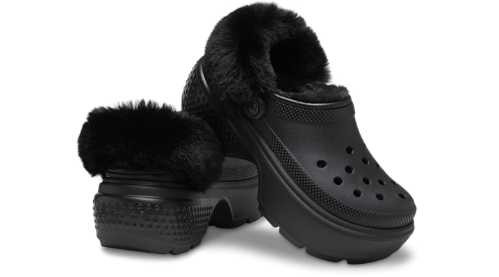 Crocs unisex Stomp Lined Clogs Black - 208546-001