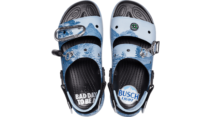 Crocs Busch Beer X  Classic All-terrain Sandal In Blue