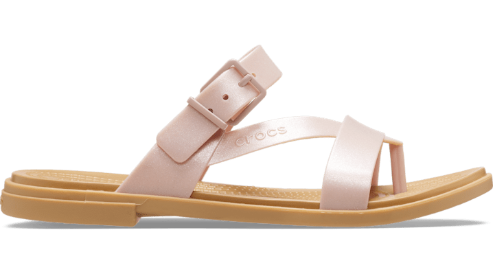 

Women's Crocs Tulum Shimmer Toe Post Sandals
