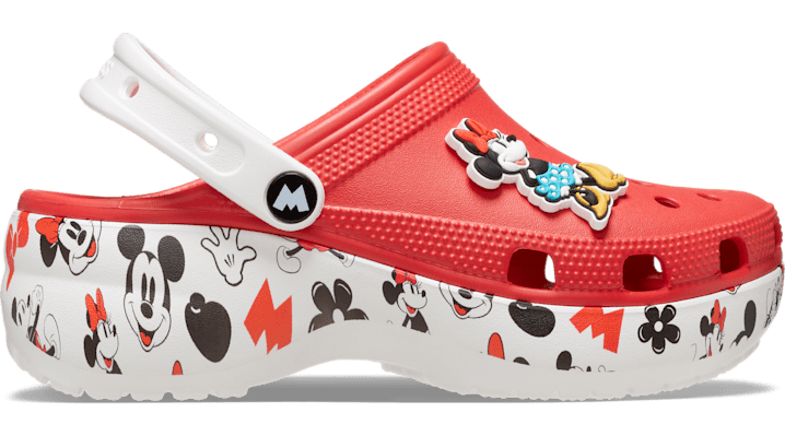 Crocs Mickey Platform Sabots Femmes Flame