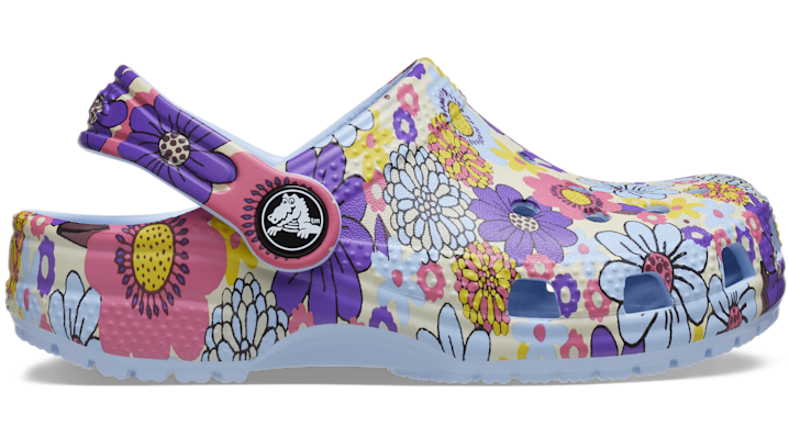 Kids’ Classic Retro Floral Clog