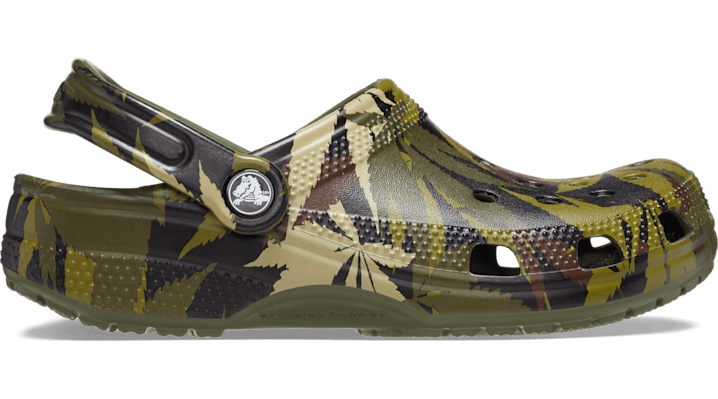 Crocs Classic Hemp Camo Clog In Army Green/multi