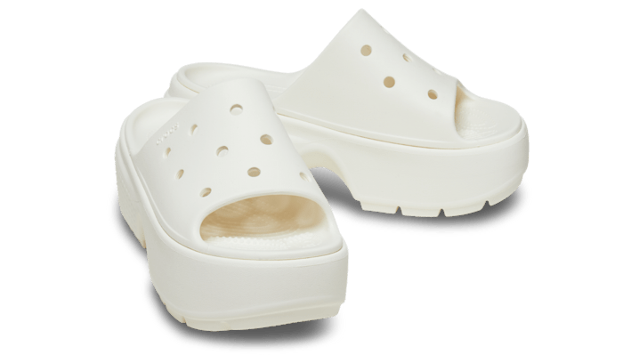 Crocs Stomp Slides Unisex Chalk - 209346-0WV