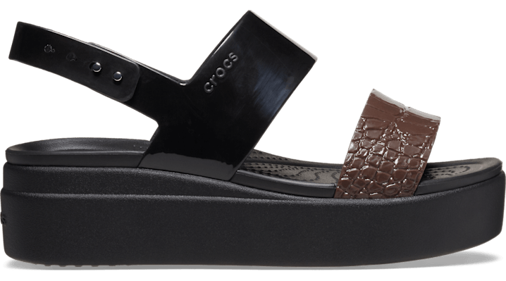 

Brooklyn Croco Shine Low Wedge