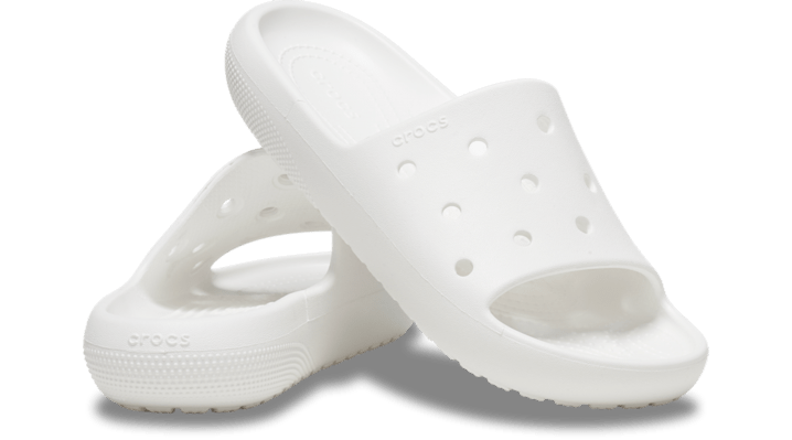 Crocs Classic 2.0 Slides Unisex White - 209401-100