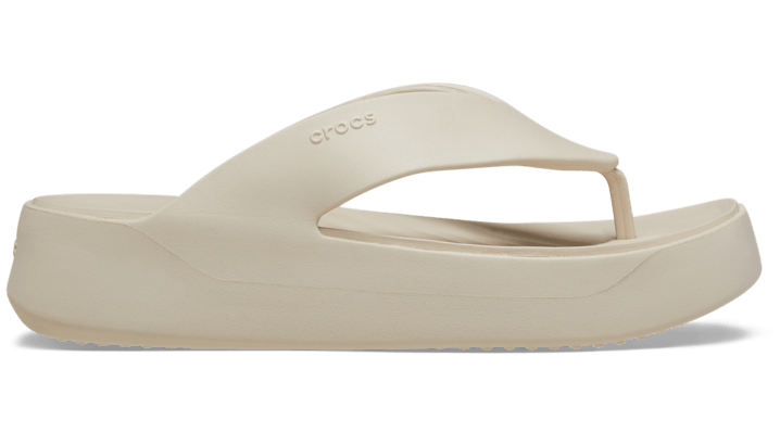Crocs Getaway Platform Flip In Stucco | ModeSens