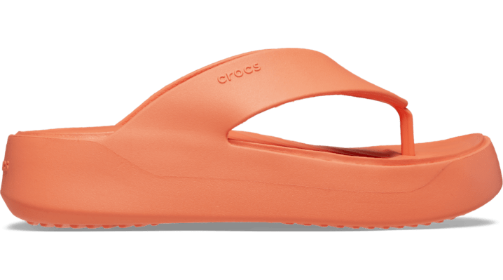 Crocs Getaway Platform Flip; Sunkissed, W6