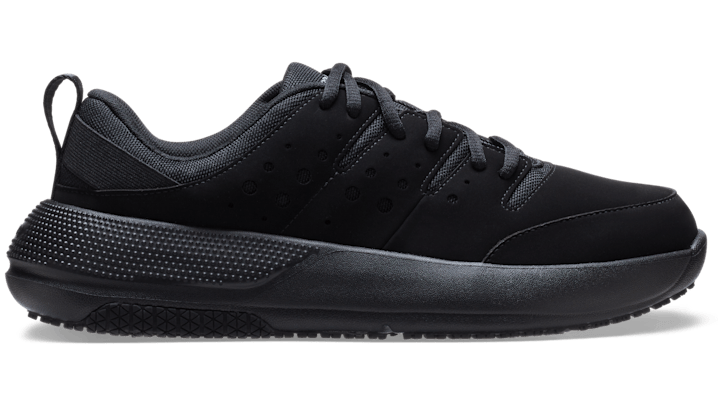 Crocs PFD Men's On the Clock Slip Resistant Work Sneaker; Triple Black