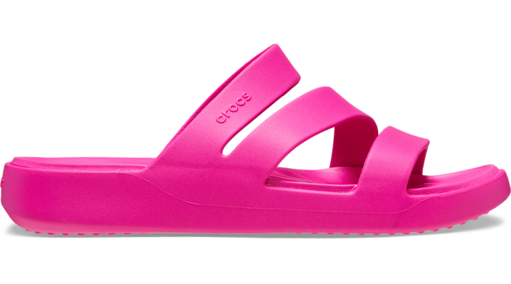 Crocs Getaway Strappy Sandales Femmes Pink Crush 41