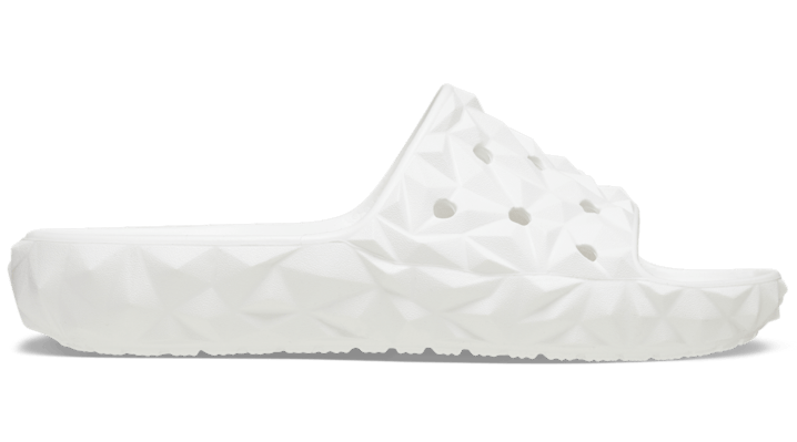 Shop Crocs Classic Geometric Slide 2.0 In White