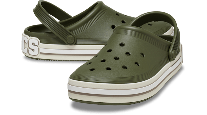Crocs | Unisex | Off Court Logo | Clogs | Army Green | - 209651-309