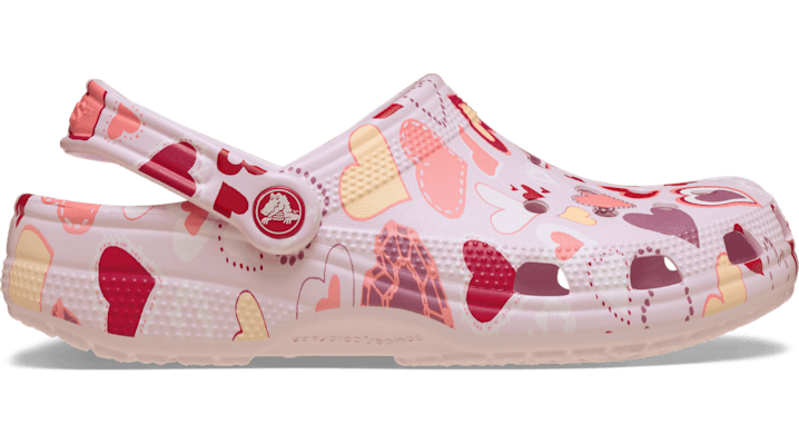 Crocs Classic Valentines Day Klompen Kinder Pink Milk/Hearts - 209754-7CI
