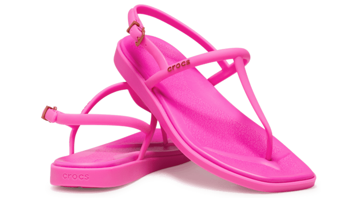 Crocs Women Miami Thong Flips Pink Crush