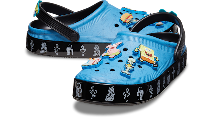 Crocs SpongeBob Off Court Klompen Unisex Black - 209825-001