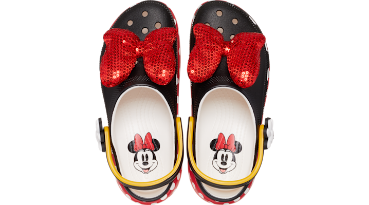 Shop Crocs Minnie Mouse Classic Platform Clog In White