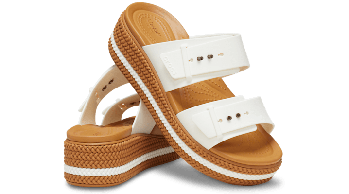 Crocs | Women | Brooklyn Woven Buckle | Sandals | Chalk |