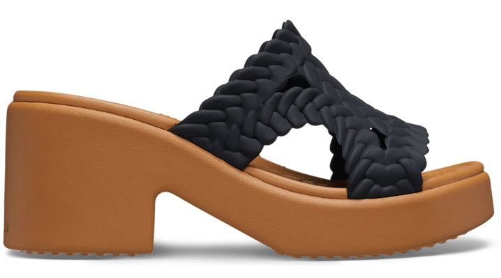 Brooklyn Woven Heel Sandales s Black 34 - Crocs - Modalova